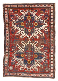 Eagle Kazak, Caucasus, Ca. 1875, 5'1'' x 7'4''