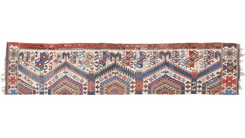 Central Anatolian Hotamish Kilim Panel, Turkey, Ca. 1875, 2'7'' x 12'0''