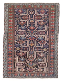 Afshan Kuba Rug, Caucasus, Ca. 1875, 3'10'' x 5'3''