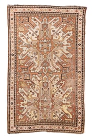 Eagle Kazak Rug, Caucasus, Ca. 1900, 4'10'' x 7'11''