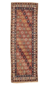 Kazak Rug, Caucasus, Late 19th C., 3'8'' x 10'8''