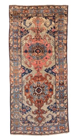 Large Kuba Rug, Caucasus, Ca. 1890, 5'2'' x 11'6''