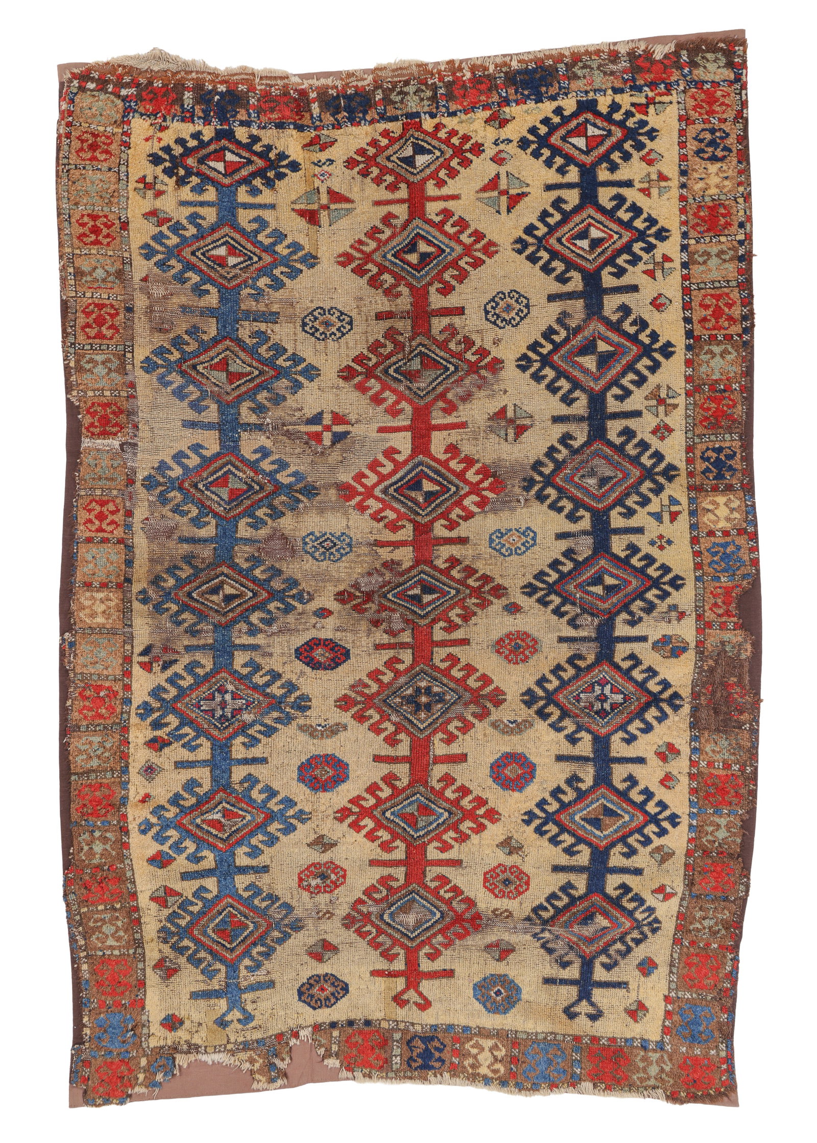 East Anatolian Rug, Turkey, Mid 19th C., 3'4'' x 6'2'': East Anatolian Rug, Turkey, Mid 19th C., 3'4'' x 6'2'' (102 x 188 cm). Weight: 10 lbs. Material: wool pile, wool warp, wool weft.