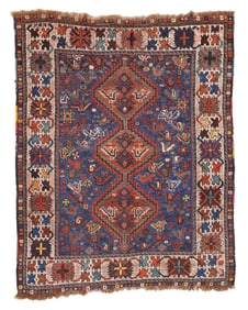 Shiraz Bird Rug, Persia, Ca. 1900, 3'11'' x 5'0''