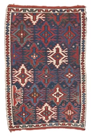 Kuba Kilim, Caucasus, Late 19th C., 4'6'' x 6'10''