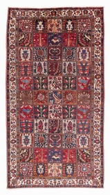 Bakhtiari Garden Rug, Persia, Ca. 1960, 5'9'' x 10'7''
