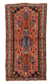Unusual Karadja Village Rug, Persia, Ca. 1920, 2'8'' x 4'11''