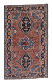 Heriz Area Rug, Persia, Ca. 1920, 2'9'' x 4'7''