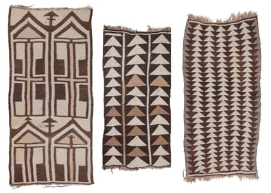 Group of 3 Ethiopian Flatweaves, North Africa, Early/Mid 20th C.
