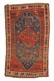 Kazak Rug, Karachov Design, Caucasus, Ca. 1900, 4'2" x 6'11"