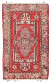 East Anatolian Kars Village Rug, Turkey, Mid 20th C.., 4'2'' x 6'7''