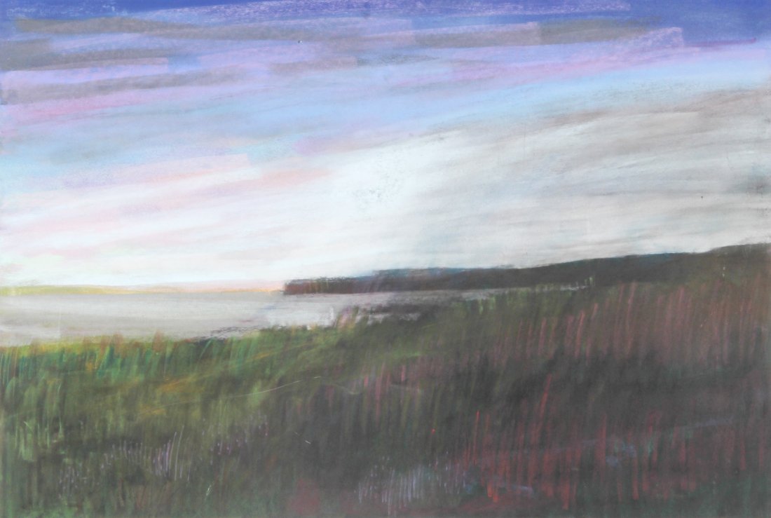 Dennis Leon, Marsh #13, 1984, Pastel: Dennis Leon (American, 1933-1998, Active in California), Marsh #13, 1984. Medium: Pastel. Size: 38" x 51" (96 x 129 cm). Provenance: GlaxoSmithKline LLC.