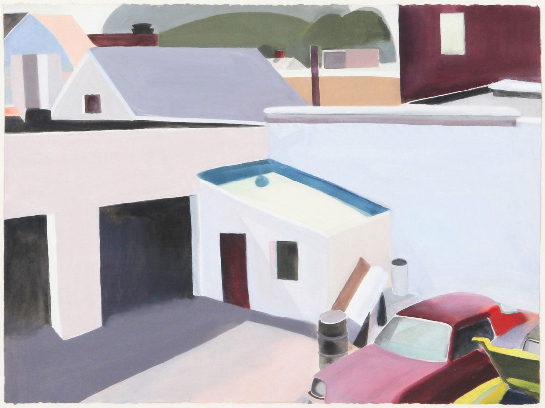 Martha Armstrong, Gouache, 1982: Martha Armstrong (American b. 1935, active in NY), Radiator Repair Series, 1982. Medium: Gouache on paper . Size: 29.5" x 36.75" (74 x 93 cm). Provenance: GlaxoSmithKline LLC.