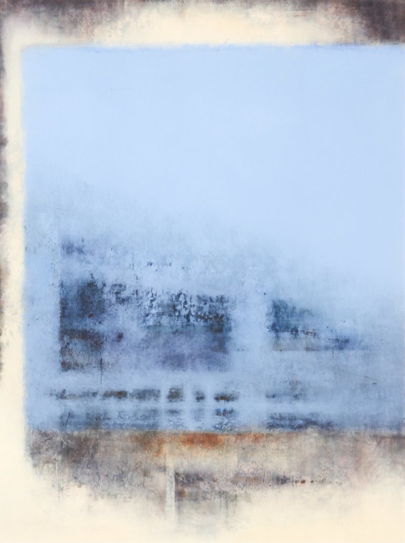 Mary Spinelli, #42, Mixed Media: Mary Spinelli, #42. Medium: Mixed media on board. Size: 39.5" x 30.5". Provenance: GlaxoSmithKline LLC.