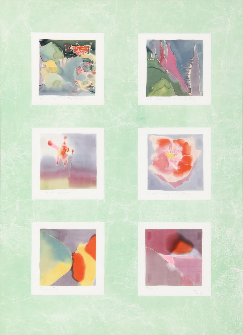 Arnolds, When I Went to the Garden, 1983: Arnolds, When I Went to the Garden, 1983. Medium: Batik/intaglio. Size: 31.5" x 23.5". Provenance: GlaxoSmithKline LLC.