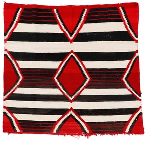 Navajo 'Third Phase' Revival Rug, 1920-1930, 4'4'' x 4'1''