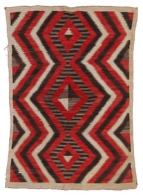 Navajo Transitional Rug, 1910-1920, 4'9'' x 6'8''