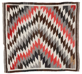 Navajo Transitional Sunrise Dazzler Weaving, 3'9'' x 3'5''