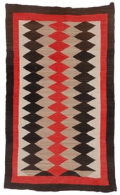 Navajo Stacked Diamonds Transitional Rug, 1920, 3'7'' x 6'0''