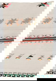 Navajo Double Saddle Blanket, 1950-1960, 2'10'' x 4'5''