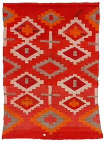 Navajo Dine Transitional Blanket, c. 1895, 5'8'' x 4'1''