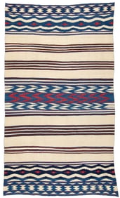 Navajo, Dineh, Serape, 1840-1860, 4'6'' x 7'8''