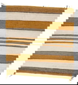 Navajo Chinlee Style Single Saddle or Weavers Mat, 1950-1960, 2'6'' x 2'7''