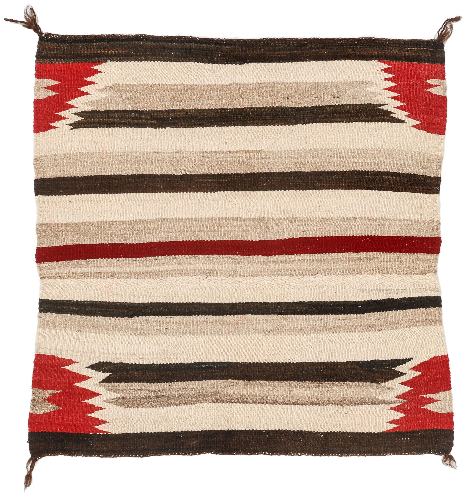 Navajo Single Saddle Blanket, 1950-1960, 2'5'' x 2'5'' (1 of 4)