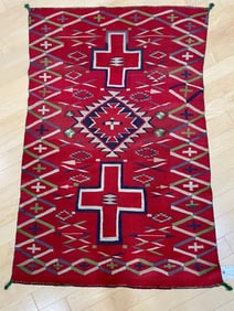 Navajo Germantown 'Child's Blanket', circa 1890, 3'0'' x 4'7''