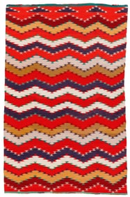 Navajo Germantown Dazzler Weaving, circa 1890, 4'11'' x 7'9''