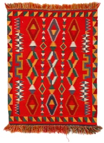 Navajo Germantown Weaving, circa 1900, 3'0'' x 3'9''