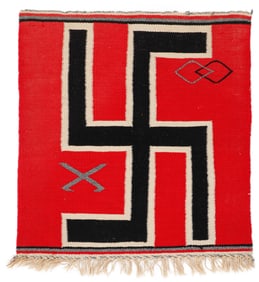 Navajo Germantown Sampler Weaving, 1910