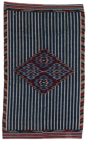Saltillo Serape, circa 1875, 3'8 x 6'3