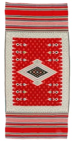 Saltillo Sarape, Late 19th/Early 20th C., 3'8'' x 7'6''