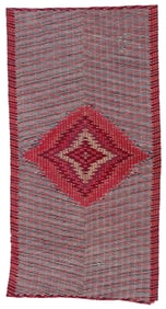 Classic Saltillo Sarape, ca. 1800-1825, 4'0'' x 7'9''