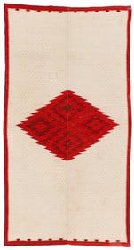 Saltillo Serape, circa 1880, 3'6 x 6'9