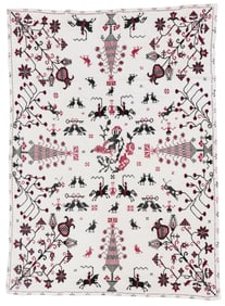 Colcha Textile, State of Mexico, Early/Mid 20th C. 4'10'' x 7'0''