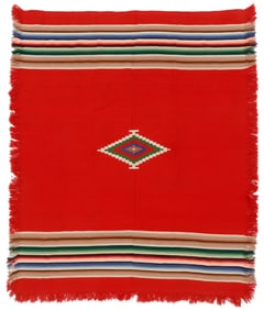 Mexican Kilim Woven Bedspread