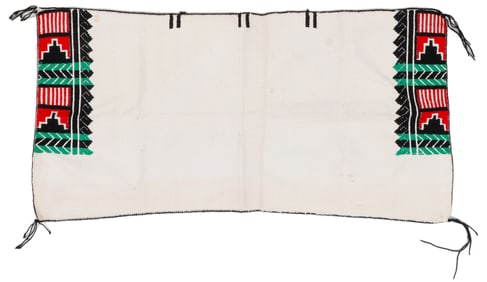 Pueblo Embroidered Dance Kilt, Mid 20th C.