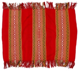 Pampas Mapuche Ceremonial Poncho, Rio Negro, Argentina, 20th C.