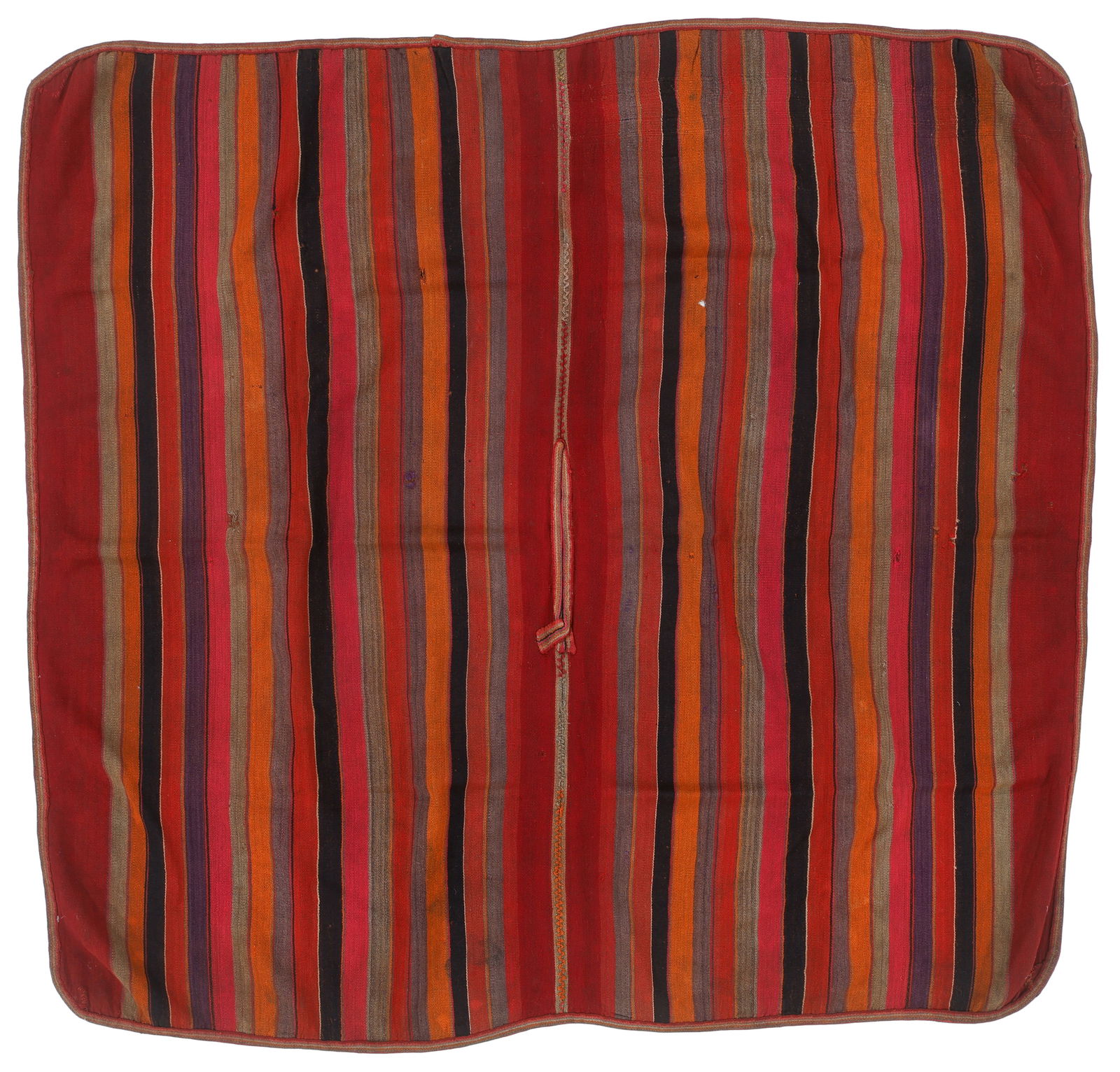 Quechua Ballivian Poncho, Caiza or Calcha, Dept. of Potosi, c. 1900-1920: Quechua Ballivian Poncho, Caiza or Calcha, Dept. of Potosi, c. 1900-1920. Wool. A very early example of the Ballivian poncho that became a cultural norm in Calcha culture as the 20th century progresse