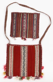 Two Aymara Chuspa Coca Bags, Dept. of Oruro, 19th C.