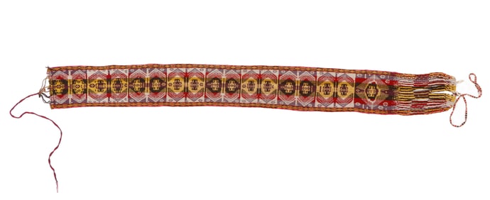 Macha Aymara Woman's Chumpi Ceremonial Belt, Dept. of Potosi, Early 20th C.