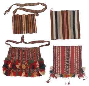 Inca and Aymara Chuspa Coca Bags, 1500-1850