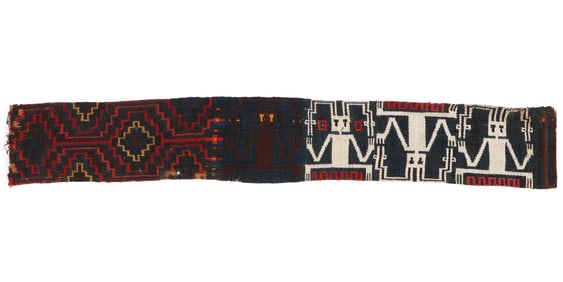 Sihuas Culture Sash or Mantle Border Fragment, Sihuas, South Coast, Peru, c. 100-300 CE