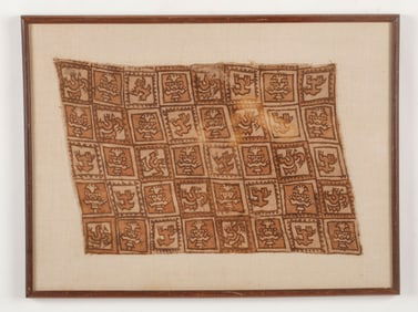 Chancay Culture Shroud Fragment, Central Coast, Peru, 1200-1550 CE