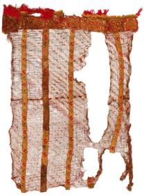 Chimu Culture Mantle Fragment, North Coast, Peru, c. 1100-1400 CE