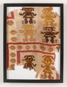 Chancay Culture Mantle Fragment, Central Coast, Peru, 1200-1550 CE