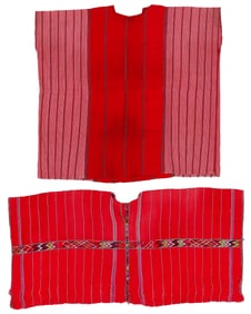 Two Embroidered Huipils, Patzicia and San Antonio Palopo, Guatemala, 1960s/70s