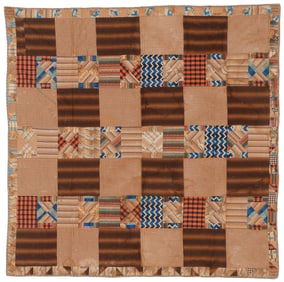 Pieced Patchwork Quilt, Early/Mid 19th C.